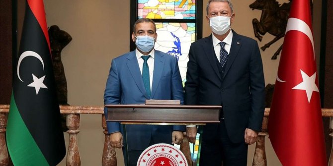 Bakan Akar, Halid el-Meşri ile görüştü