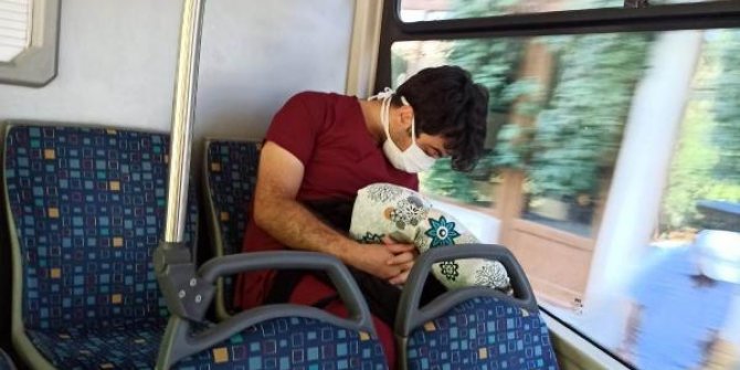 Sosyal medya bu görüntüleri konuşuyor! Sağlık çalışanı böyle görüntülendi