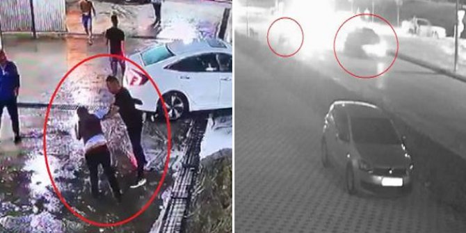 Dövülüp araçtan atıldıktan sonra otomobilin çarptığı yaralı öldü; kaza anı kamerada