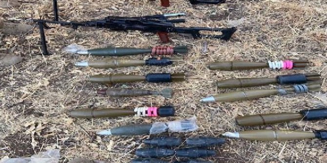 MSB: Irak'ın kuzeyinde PKK'ya ait silah ve mühimmat ele geçirildi