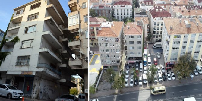 Avcılar'da 1 yıl önce mühürlenen 'eğik bina' bir türlü yıktırılamadı 