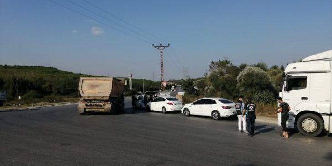 Arnavutköy'de hafriyat kamyonalarına denetim; Kurallara uymayanlara ceza yağdı