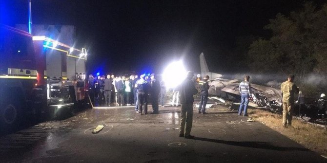 Ukrayna'nın Harkov bölgesinde askeri uçak düştü