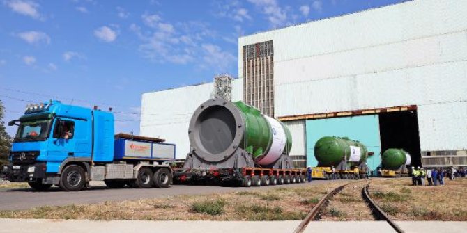 Rusya, Akkuyu NGS için üretilen reaktör basınç kabını Türkiye’ye gönderdi