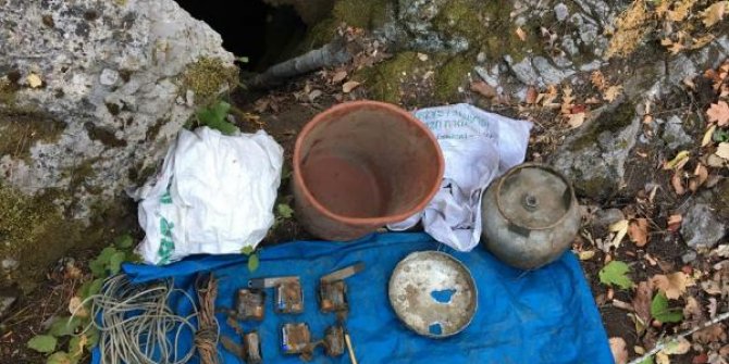 Amanoslar'da bulunan terör örgütü PKK'nın sığınağı imha edildi