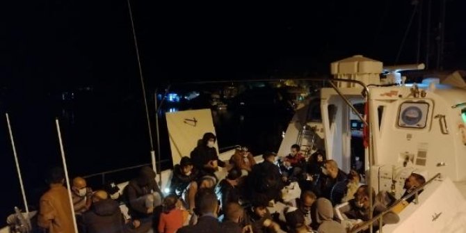 Marmaris'te 87 kaçak göçmen kurtarıldı