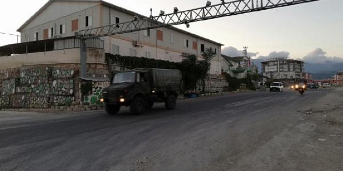 Suriye sınırına askeri sevkiyat