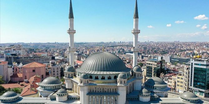 Taksim'e yapılan camide sona yaklaşıldı
