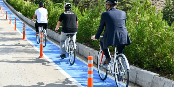 Kampüslere bisiklet yolu - İlk yol Başkent Üniversitesi’nde