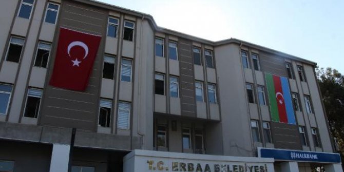 Erbaa'dan Azerbaycan'a bayraklı destek