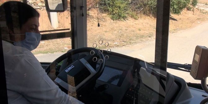 25 yıllık şoför Fatma, şimdi de belediye otobüsü kullanıyor