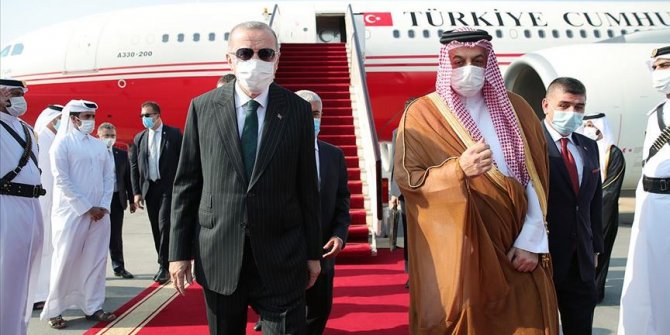 Cumhurbaşkanı Erdoğan Katar'da