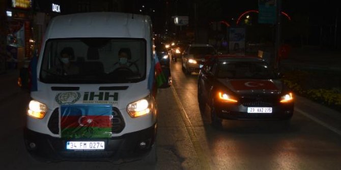 Elazığ'dan Azerbaycan'a destek eylemi