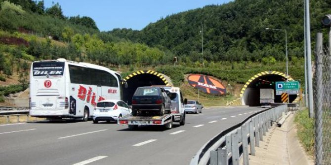 Bolu'da otoyolda çalışma 2 gün ertelendi