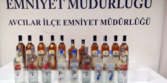 İstanbul'da sahte içki operasyonunda 3 şüpheli gözaltına alındı