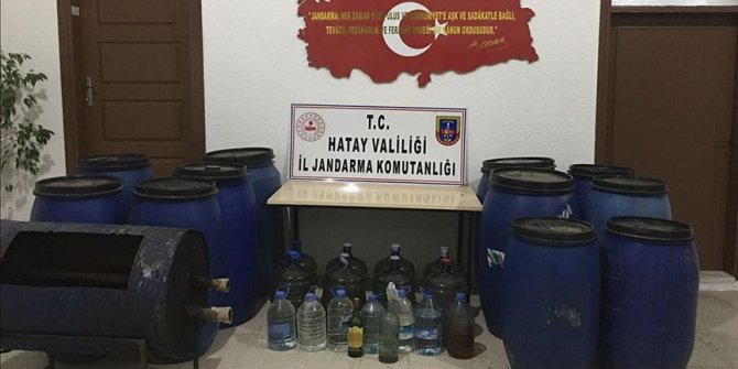 Hatay'da sahte ve kaçak içki operasyonu: 9 gözaltı