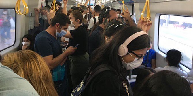 İZBAN'daki insan yoğunluğu tedirgin ediyor