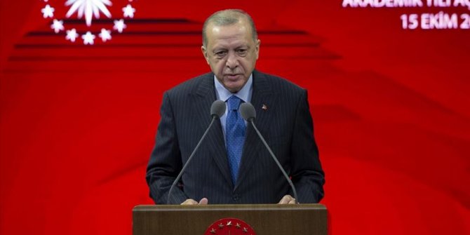 Cumhurbaşkanı Erdoğan: En kısa sürede yükseköğretimde de yüz yüze eğitim öğretimi başlatmayı hedefliyoruz