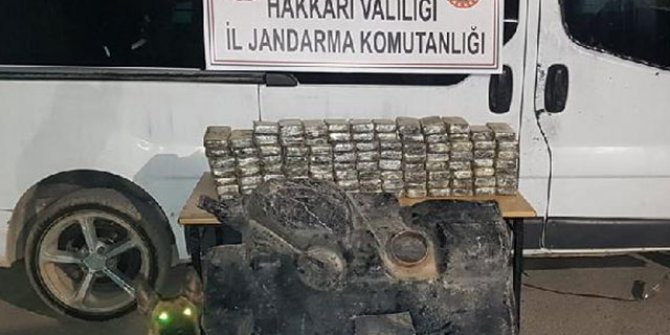 Hakkari'de 49 kilo eroin ele geçirildi