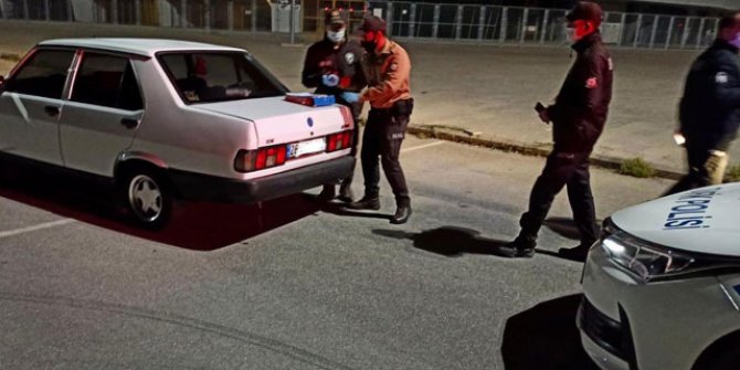 Karantinayı ihlal etti, drift yaparken yakalandı