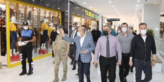 Vali Demirtaş, koronavirüs denetimlerine katıldı
