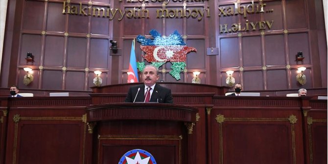 TBMM Başkanı Şentop: Kafkasya'daki çözümsüzlük Ermenistan'ın işgali sürdükçe devam edecektir