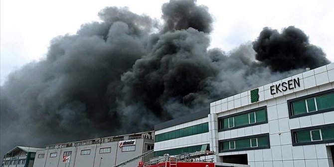 Silivri'de fabrika yangını