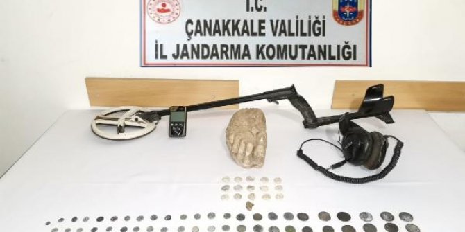 Çanakkale'de tarihi eser operasyonu: 2 gözaltı