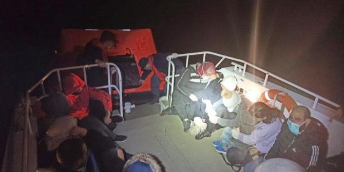 Marmaris ve Datça açıklarında 37 kaçak göçmen kurtarıldı