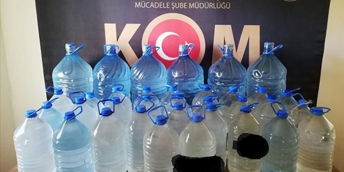 Malatya'da 269 litre sahte içki ele geçirildi