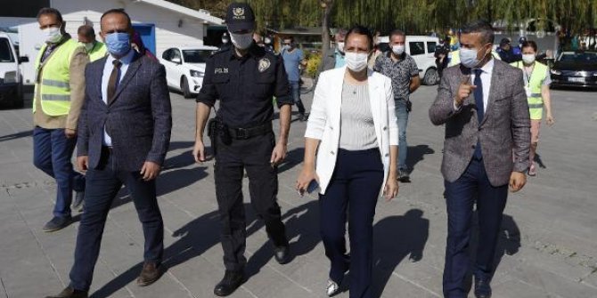 Ankara'da park ve bahçelerde koronavirüs denetimi