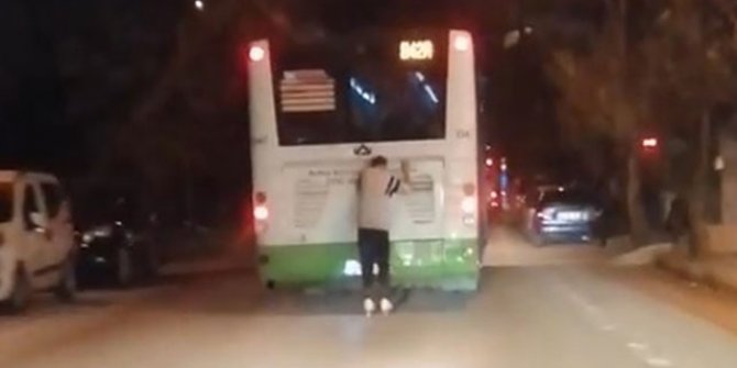 Patenli gencin tehlikeli yolculuğu kamerada