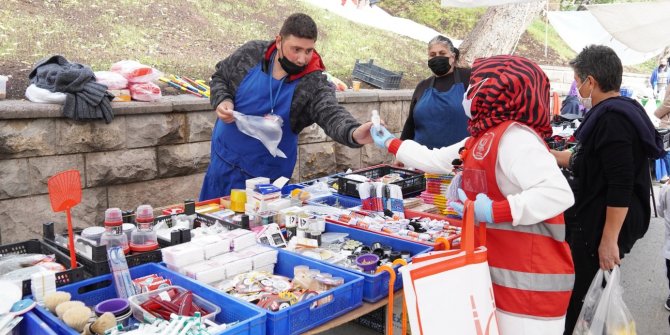 Öz kaynaklarla üretilen dezenfektan dağıtımı devam ediyor