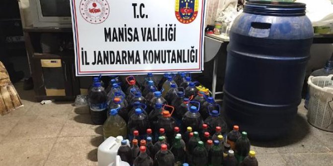 Manisa’da 4 bin 200 litre kaçak içki ele geçirildi