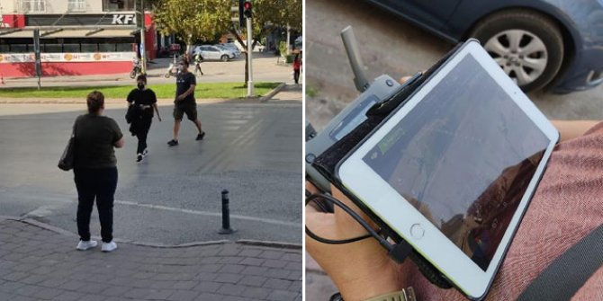 Adana’da dronlu denetimde sürücü ve yayalara ceza