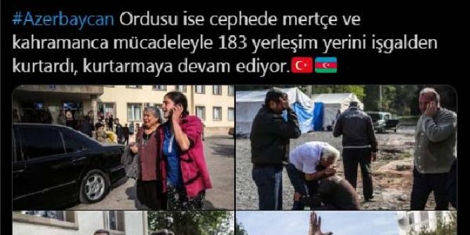 MSB: Azerbaycan, 183 yerleşim yerini işgalden kurtardı