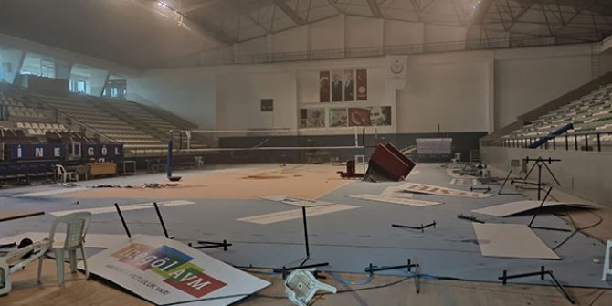 Eski halterci spor salonunu talan etti, o anlar kamerada
