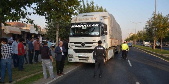 Siverek'te, TIR'ın çarptığı çocuk ağır yaralandı