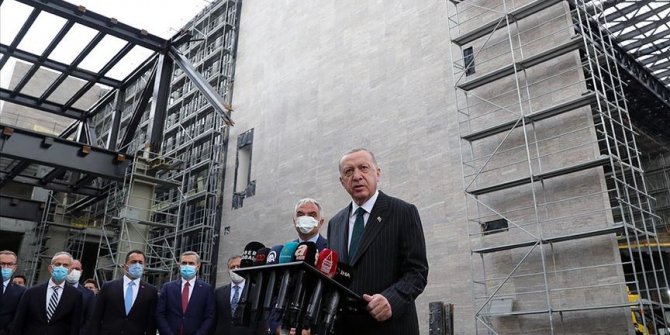 Cumhurbaşkanı Erdoğan: Taksim Camisi inşaatının ramazan ayı içerisinde yetişmesine dair bilgi aldım
