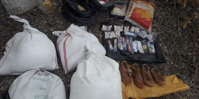Bitlis'te PKK'lı teröristlerce araziye gizlenmiş malzemeler imha edildi