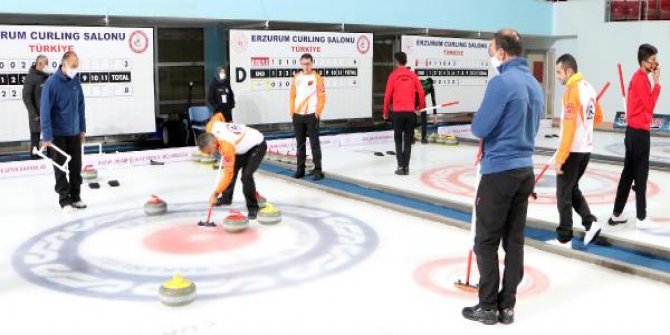 Erzurum'da curling heyecanı