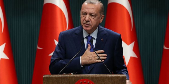 Cumhurbaşkanı Erdoğan İzmir'deki deprem nedeniyle dayanışma mesajı veren ülkelere teşekkür etti