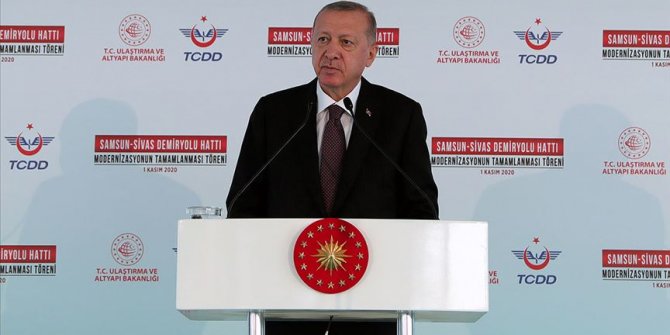 Cumhurbaşkanı Erdoğan: Samsun-Sivas Demir Yolu Hattı lojistik taşımacılığa yeni bir ivme kazandıracak
