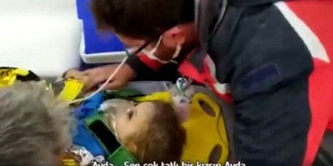Bakan Koca, Ayda'nın ambulanstaki görüntüsünü paylaştı