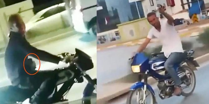Bu kez de bira kutusuyla motosiklet kullanan sürücüye, para cezası