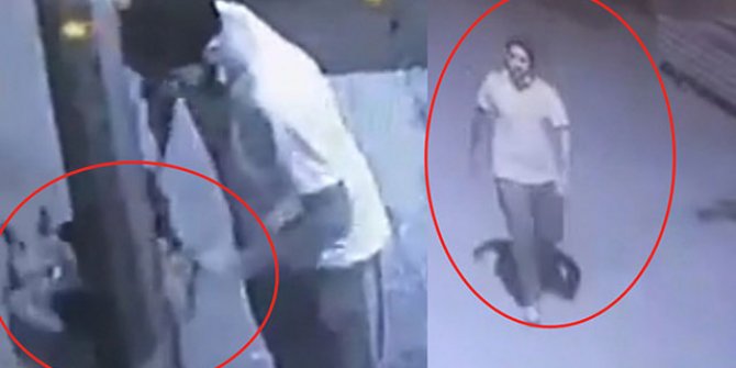 Hırsızlara karşı iş yerinin önüne bağladığı köpeği çalındı