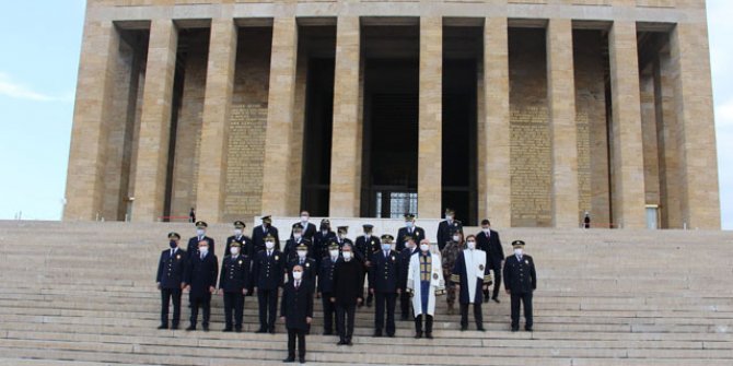 Emniyet teşkilatı, Anıtkabir'i ziyaret etti