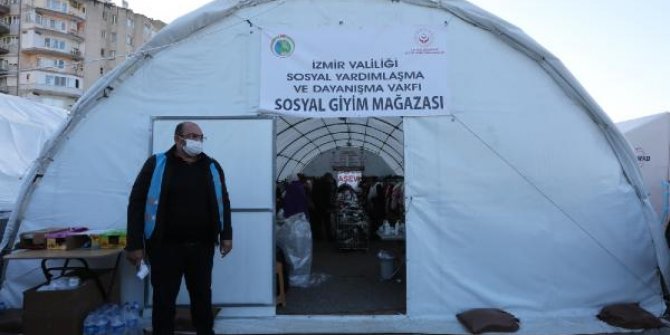 İzmir'de depremzedeler için 'Sosyal market'