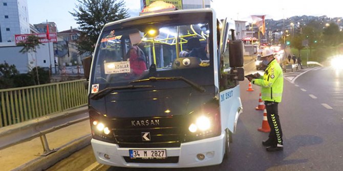 Toplu taşıma araçlarında koronavirüs denetimi