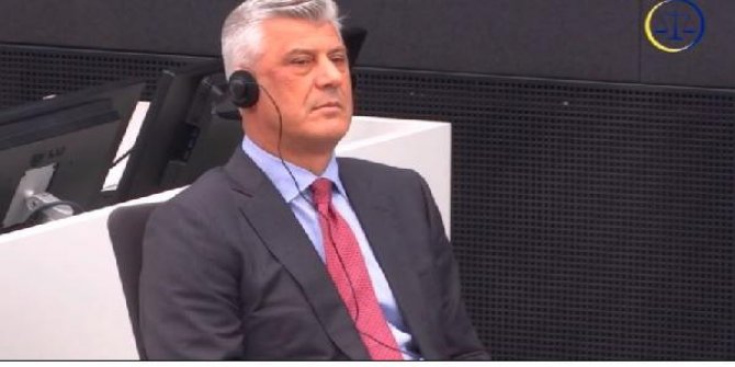 Kosova eski Cumhurbaşkanı Thaçi, Lahey'de ilk kez hakim karşısına çıktı